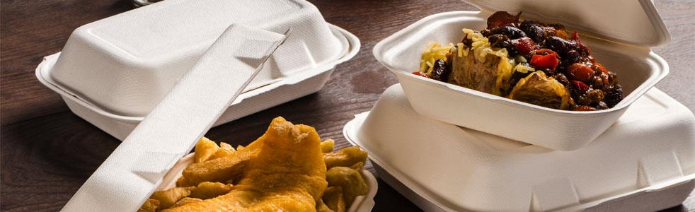 Compostable Bagasse Food Containers | Galgorm Group Catering Equipment and Supplies